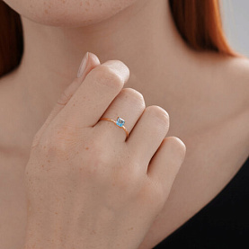 Кольцо SOKOLOV - Золото 585, Топаз (арт. 717194)