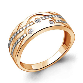 Кольцо Аквамарин - Серебро 925, Фианит (арт. 68757А.6)