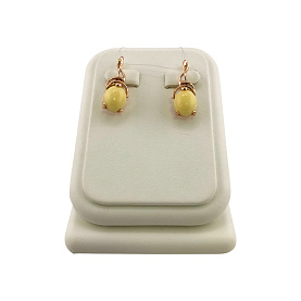 Серьги Янтарная волна - Серебро 925, Янтарь (арт. 821116б)