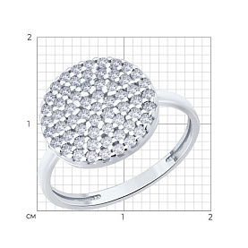 Кольцо SOKOLOV - Серебро 925, Фианит (арт. 94014455)