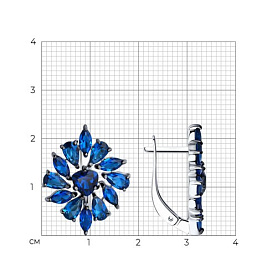 Серьги SOKOLOV - Серебро 925, Фианит (арт. 94026080)