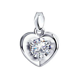 Подвеска SOKOLOV - Серебро 925, Фианит (арт. 94031121)