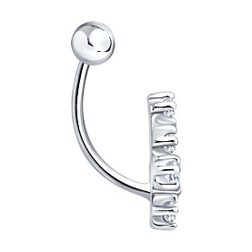 Пирсинг SOKOLOV - Серебро 925, Фианит (арт. 94060112)