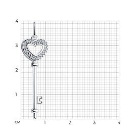 Подвеска SOKOLOV - Серебро 925, Фианит (арт. 94032051)