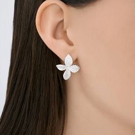 Серьги SOKOLOV - Серебро 925, Фианит (арт. 94027297)