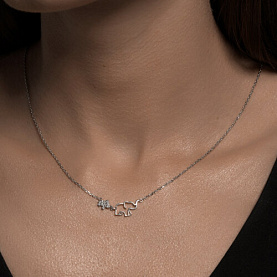 Колье SOKOLOV - Серебро 925, Фианит (арт. 94071036)
