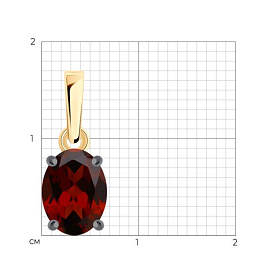 Подвеска SOKOLOV - Серебро 925, Гранат (арт. 92030822)