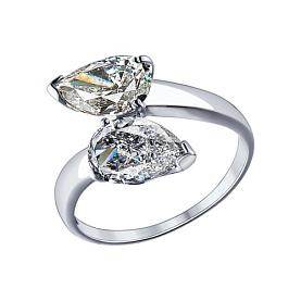 Кольцо SOKOLOV - Серебро 925, Фианит (арт. 94012080)