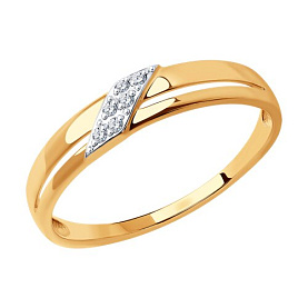 Кольцо Diamant - Золото 585, Фианит (арт. 51-110-01611-1)