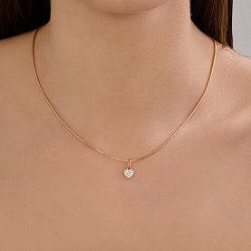 Подвеска Diamant - Золото 585, Фианит (арт. 51-130-02862-1)