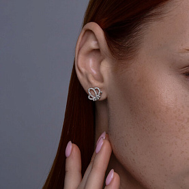 Серьги SOKOLOV - Серебро 925, Фианит (арт. 94026784)