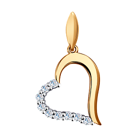 Подвеска SOKOLOV - Золото 375, Фианит (арт. 031711-4)