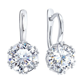 Серьги SOKOLOV - Серебро 925, Фианит (арт. 94027568)