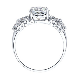 Кольцо SOKOLOV - Серебро 925, Фианит (арт. 94012395)