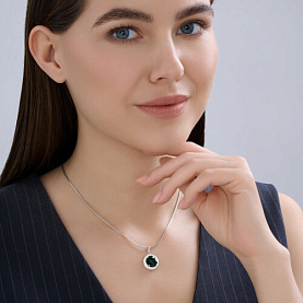 Подвеска SOKOLOV - Серебро 925, Синтетический кварц , Фианит (арт. 92030835)