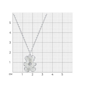 Колье SOKOLOV - Серебро 925, Фианит, Эмаль (арт. 94070757)