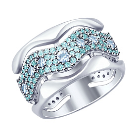 Кольцо SOKOLOV - Серебро 925, Фианит (арт. 94012520)