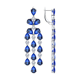 Серьги SOKOLOV - Серебро 925, Фианит (арт. 94025838)