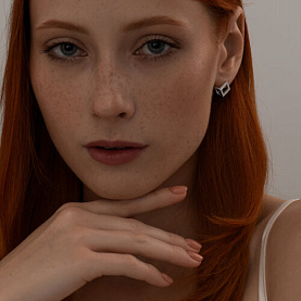 Серьги SOKOLOV - Серебро 925, Фианит (арт. 94025911)