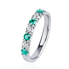 Кольцо Platinum Lab. - Платина 950 (арт. ПК-044ИБр-06)