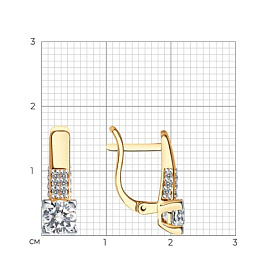 Серьги SOKOLOV - Серебро 925, Фианит (арт. 93022370)