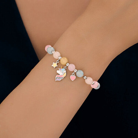 Браслет SOKOLOV - Серебро 925, Синтетический кварц , Фианит, Эмаль (арт. 83050055)