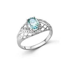 Кольцо Дар - Серебро 925, Муассанит, Фианит (арт. К-3682рс1613900)