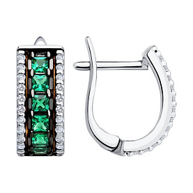 Серьги SOKOLOV - Серебро 925, Фианит (арт. 94027097)