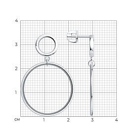 Серьги Diamant - Серебро 925 (арт. 94-122-00510-1)
