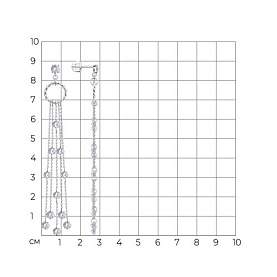 Серьги SOKOLOV - Серебро 925, Фианит (арт. 94027811)