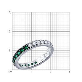 Кольцо SOKOLOV - Серебро 925, Фианит (арт. 94015014)