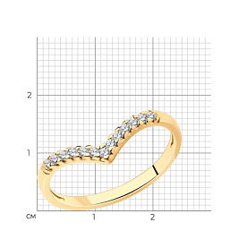 Кольцо SOKOLOV - Серебро 925, Фианит (арт. 93010948)