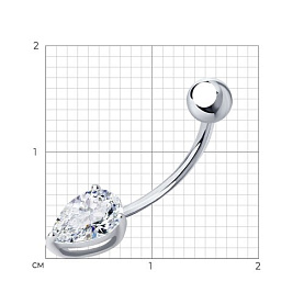 Пирсинг SOKOLOV - Серебро 925, Фианит (арт. 94060066)