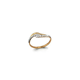 Кольцо Аквамарин - Золото 375, Фианит (арт. 61975А.8)