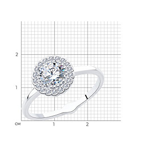 Кольцо Diamant - Серебро 925, Фианит (арт. 94-110-00600-1)