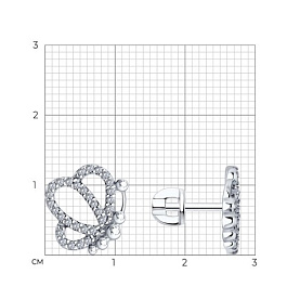 Серьги SOKOLOV - Серебро 925, Фианит (арт. 94026784)