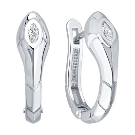 Серьги SOKOLOV - Серебро 925, Фианит (арт. 94027115)