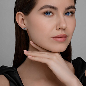 Серьги Diamant - Серебро 925, Фианит (арт. 94-122-02186-1)