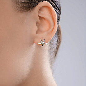 Серьги Diamant - Серебро 925, Фианит (арт. 94-122-002658-1)