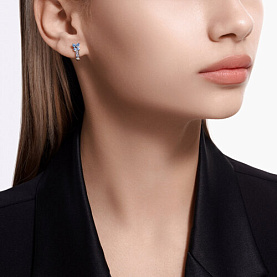 Серьги SOKOLOV - Серебро 925, Фианит (арт. 94026110)
