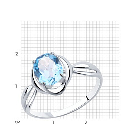 Кольцо Diamant - Серебро 925, Топаз (арт. 94-310-00604-1)