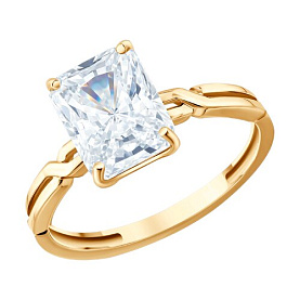 Кольцо SOKOLOV - Золото 585, Бриллианит (арт. 019902)