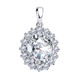 Подвеска Diamant - Серебро 925, Фианит (арт. 94-130-00646-1)