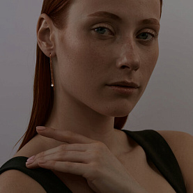 Серьги SOKOLOV - Серебро 925, Фианит (арт. 93021132)