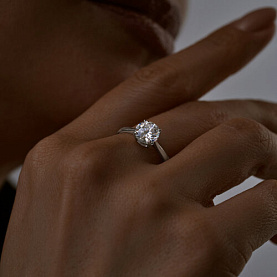 Кольцо SOKOLOV - Серебро 925, Фианит (арт. 94013758)