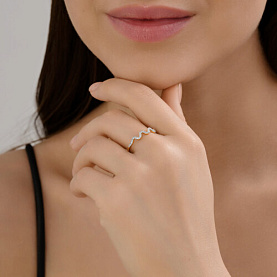 Кольцо Diamant - Золото 585, Фианит (арт. 51-110-02889-1)