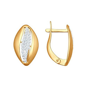 Серьги SOKOLOV - Серебро 925, Фианит (арт. 93020602)