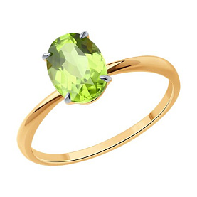 Кольцо Diamant - Золото 585, Хризолит (арт. 51-310-01929-3)