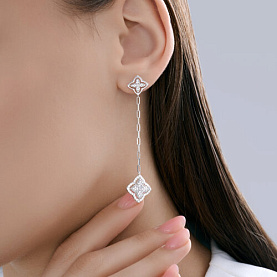 Серьги SOKOLOV - Серебро 925, Фианит (арт. 94027274)