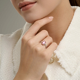 Кольцо SOKOLOV - Серебро 925, Фианит (арт. 94014824)